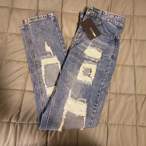 Fashion Nova Distressed Boyfriend Jeans